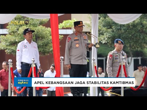 POLDA JATIM BERSAMA SERIKAT PEKERJA DAN BURUH GELAR APEL KEBANGSAAN JAGA STABILITAS KAMTIBMAS