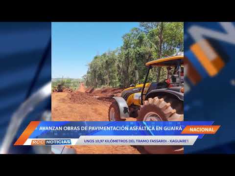 Avanzan las obras del tramo Fassardi – Kaguare’i en Guairá