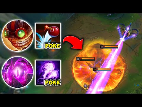 WE PICKED THE TWO BEST POKE MAGES BOT LANE! (ENDLESS WAVE CLEAR) - League of Legends
