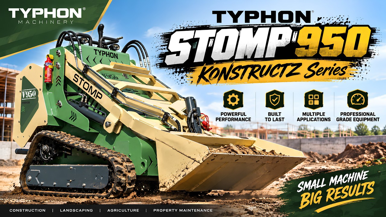 TYPHON STOMP V950 Mini Skid Steer | Full Deep Dive & Features
