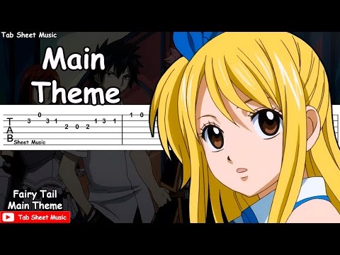 Fairy Tail OST - Main Theme Guitar Tutorial Video