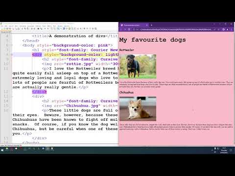 National 5 WDD Lesson 8 - DIV tag