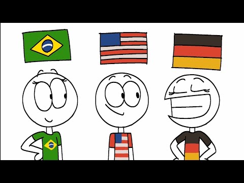 Portuguese vs English vs German (animation)