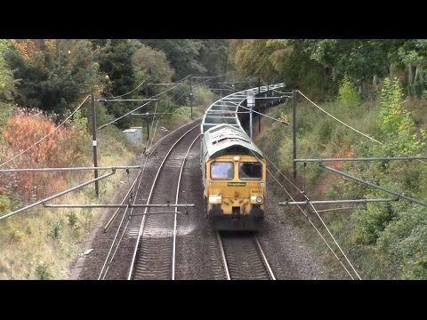 66610 6Mxx 14:12 Bow Depot Flhh to Barrow Hill Up Sdg No 1 @ Stansted Mountfitchet 19/10/16