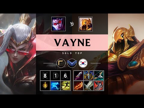 Vayne Top vs Azir - KR Diamond Patch 25.17