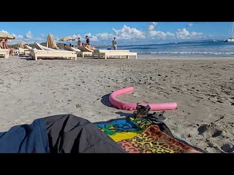 Beautiful Ses Selines beach in Ibiza.30th September 2022