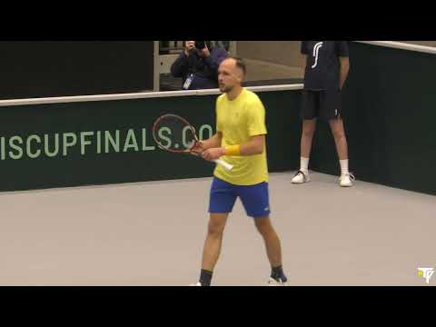 Dragos Madaras - Yosuke Watanuki, Sweden VS Japan, Highlights Davis Cup - 4K