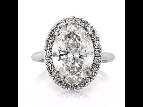 Mark Broumand - 6.05ct Oval Cut Diamond Engagement Ring