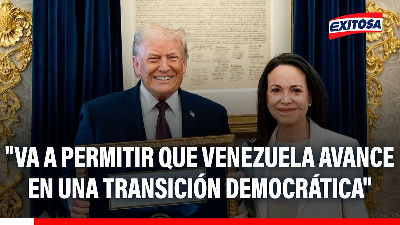 🔴🔵 María Corina Machado vuelve a agradecer a Donald Trump por captura de Nicolás Maduro