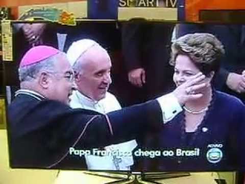 HABENUS PAPAM. Papa Francisco no Brasil Dia 22 07 2013. Cobertura da Chegada do Papa pela Televisão