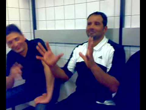 AL-ARZ II nach dem letzten Spiel in der Kabine