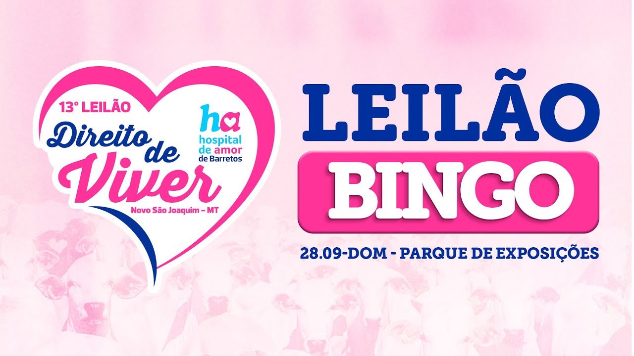 13° LEILÃO DIREITO DE VIVER NOVO SÃO JOAQUIM/MT - LEILÃO E BINGO