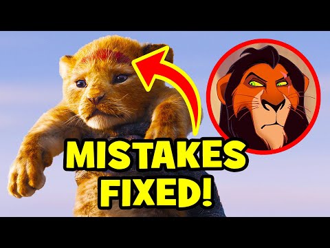 17 Disney Mistakes FIXED In THE LION KING (2019) Video