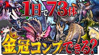 【検証】裸金冠コンプ勢なら『１日で全73体』の金冠コンプリートできる説【ゆっくり実況：モンハンライズサンブレイク】