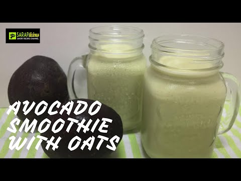 Avocado Smoothie with Oats Recipe