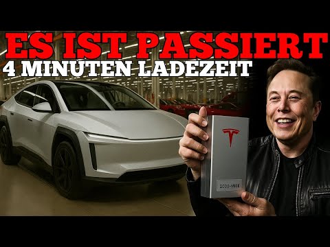 Es ist passiert! Die Batterie mit 4 Minuten Ladezeit, die Tesla sprachlos macht!