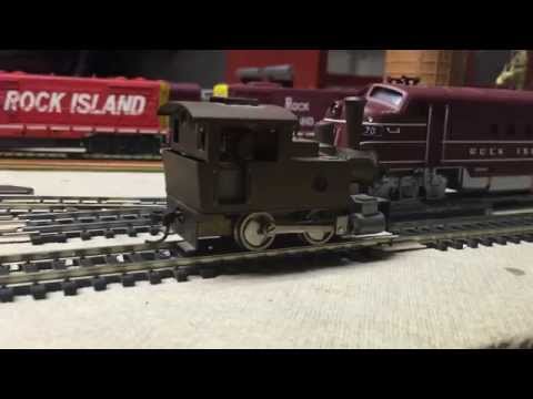 Ken Kidder Brass HO Plantation Engine 0-4-0 after service