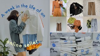 A week in my life | online seller mode, taking pics & packing orders ☁️