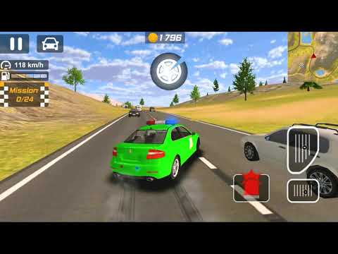 Green Police Car Chase | Best Android Games - Car Driving Simulator | Android Gameplay FHD