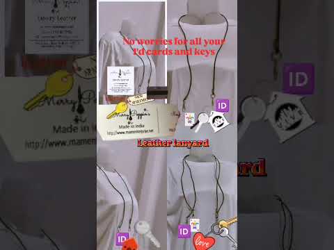 leather lanyards hang around your neck your keys id card and look expensive