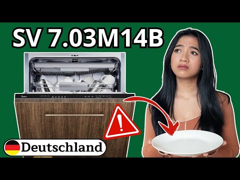 Midea SV 7.03M14B  ( (WARNUNG!) ) Midea Spülmaschine Test - Geschirrspüler 60 cm