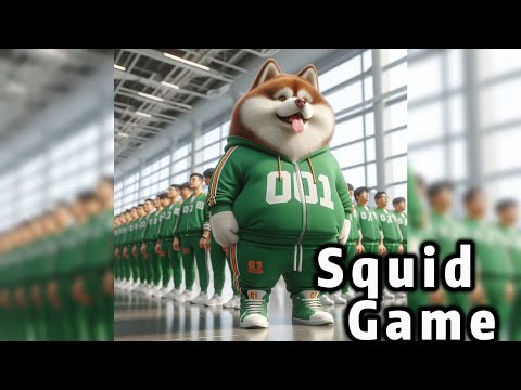 Cute Dog In《Squid Game》 #dog  #ai #shorts