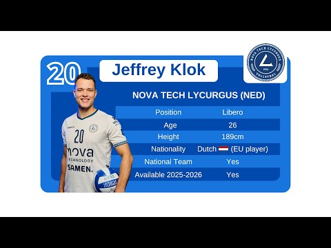Season Highlights Jeffrey Klok - libero Lycurgus (NL) | 2024-2025