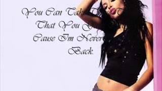 Aaliyah Never Comin Back -Lyrics