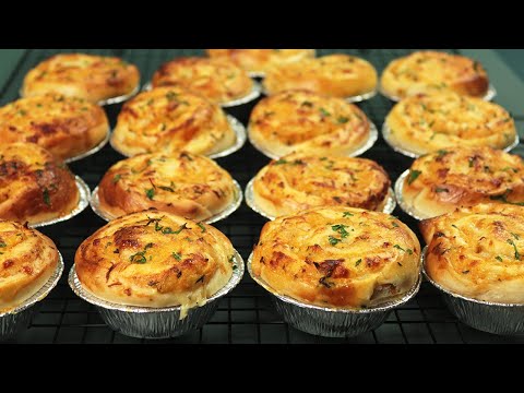 Very easy savory pastry! No shaping required, it turns out delicious, the dough is marvelous!