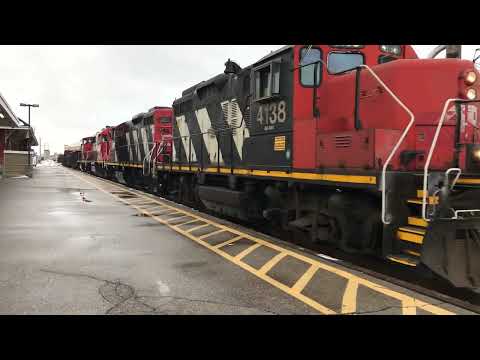 Vintage Power Consist CN L568 Kitchener Ontario VIA Station GP9RM 4138 4102 GT GP38-2 6226 GMD1 1412