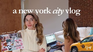 a productive start to the new year in nyc *and exciting!* 💫 new goals & a new mindset