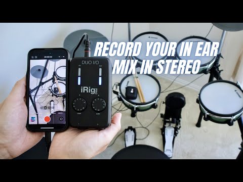Record your in-ear mix in Stereo!