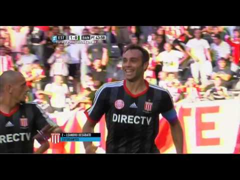 Gol de Desábato. Estudiantes 1 - Banfield 0.  Fecha 6. Primera División 2015. FPT.