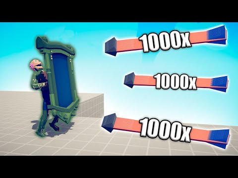 ZOMBIE MUTANT MIRROR SHIELD vs 1000x OVERPOWERED - TABS | Totally Accurate Battle Simulator 2024