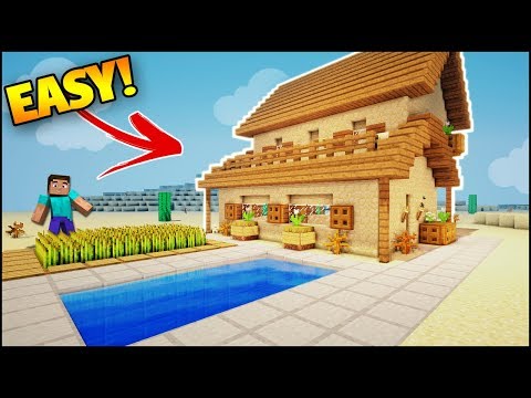 Smithers Boss - Minecraft: Desert Survival Starter House Tutorial - How to Build a House in Minecraft (Easy)