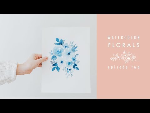 Monochrome Motif: Watercolor Florals Episode Two Video