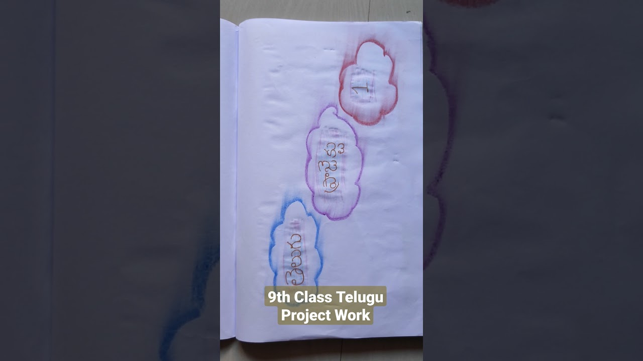 9th Class Telugu project work#