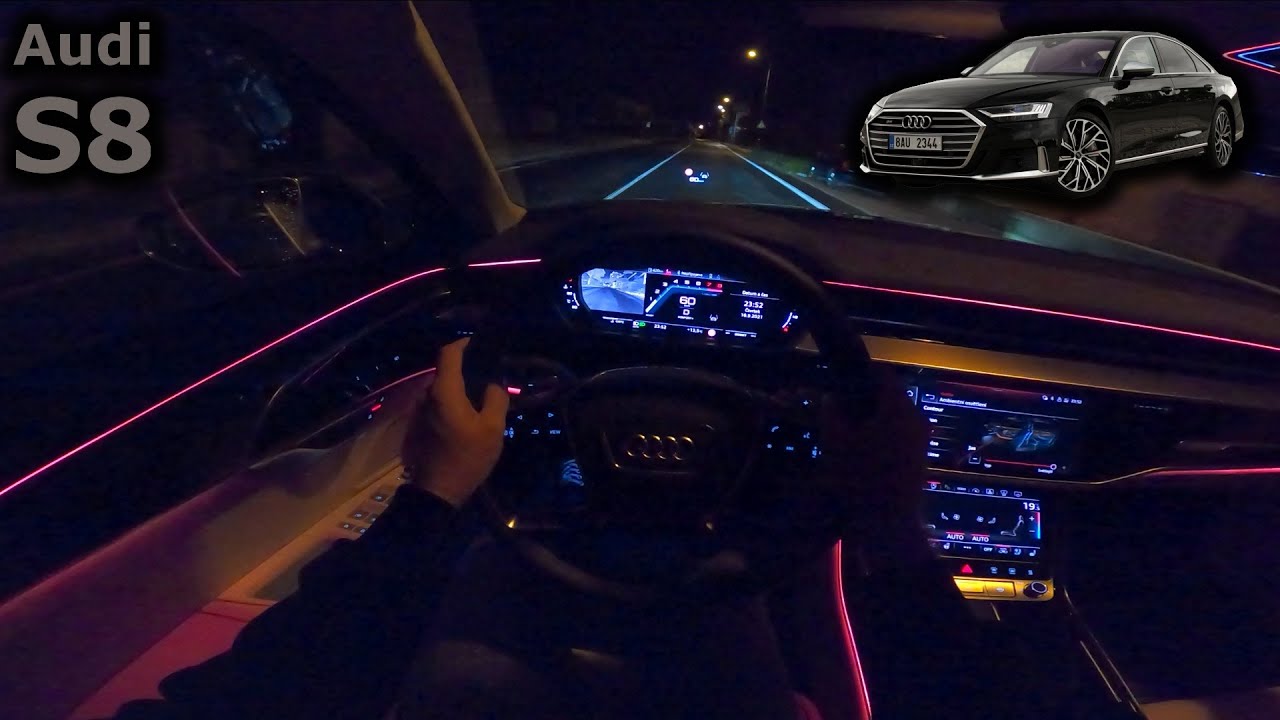 2021 Audi S8 | night POV test drive
