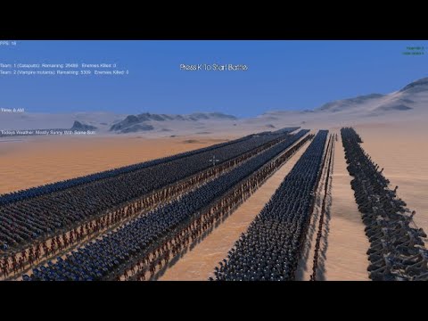 Massive Medieval Army vs Horde of Mutant Vampires | Ultimate Epic Battle Simulator