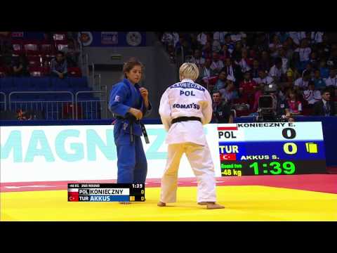 Sümeyye AKKUŞ (TUR) - Ewa KONIECZNY (POL) 2014 Dünya Judo Şampiyonası Chelyabinsk