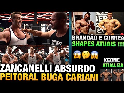 ZANCA BUGOU O CARIANI COM PEITORAL ABSURDO - BRANDÃO E CORREA SHAPES ATUAIS + KEONE ATUALIZA