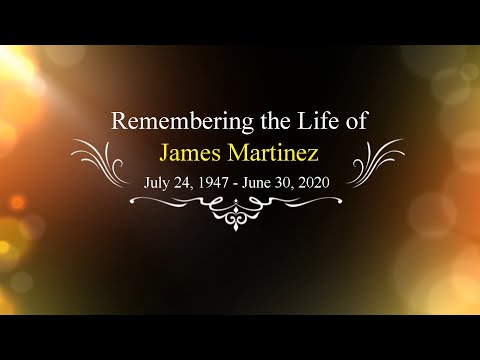 Tribute to my father James Martinez