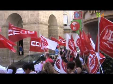 Protestas del personal de la Residencia de ancianos de Berja