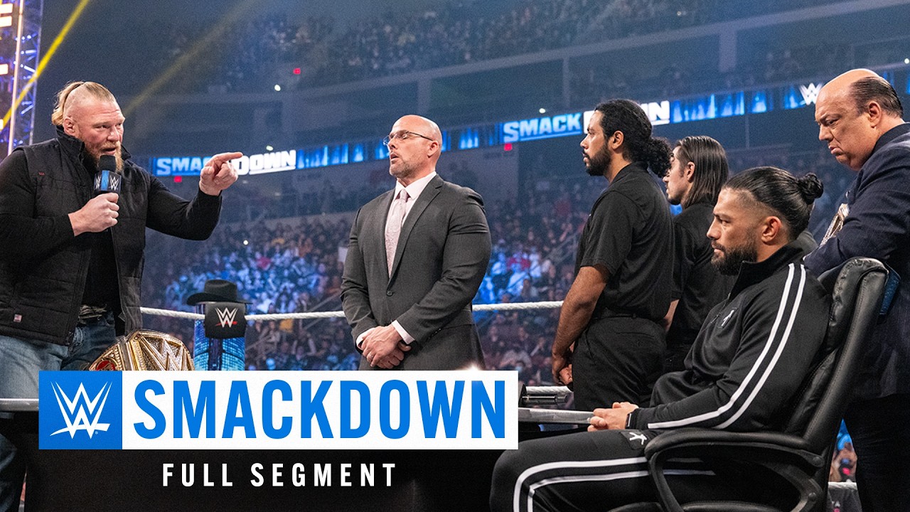 FULL SEGMENT: Contract Signing between Lesnar & Reigns goes off the rails: SmackDown, Feb. 25, 2022