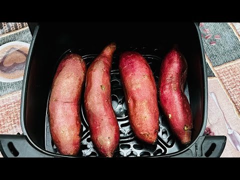 sweet potato recipe air fryer | how to make Roasted sweet potatoes in air fryer | Air fryer recipes