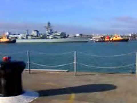 HMS Lancaster coming home 27/02/09