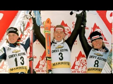 Hilde Gerg wins parallel (Mammoth Mt. 1997)