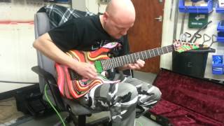Adam Clarke-innersylum-new guitarist-custom 7 string ibanez d.n.a.