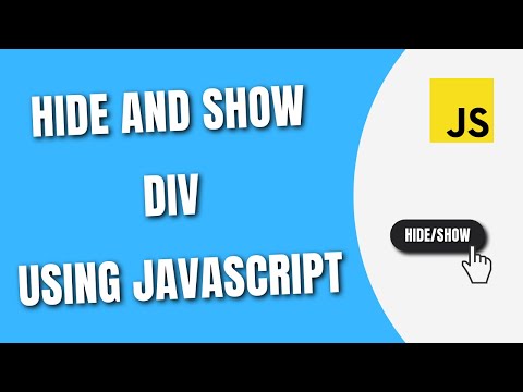 Toggle Show Hide Div On Button Click Using Javascript