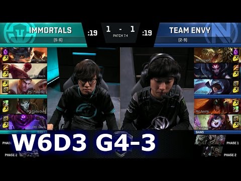 Immortals vs Team EnVyUs Game 3 | S7 NA LCS Spring 2017 Week 6 Day 3 | IMT vs NV G3 W6D3 1080p